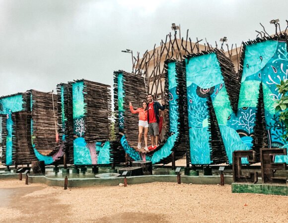 Tulum + Casa tortuga +  Madre naturaleza + Letras de Tulum + Quinta Avenida